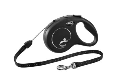 Flexi Classic cord S svart 8m/maks 12kg